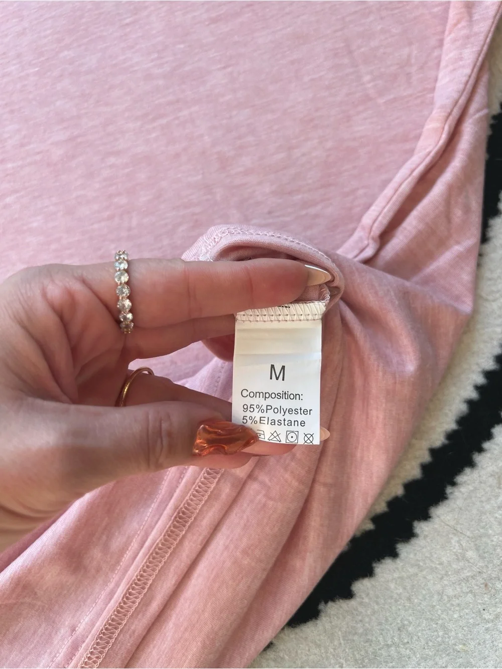 Soft Pink Lounge Set - Top & Drawstring Jogger Pants